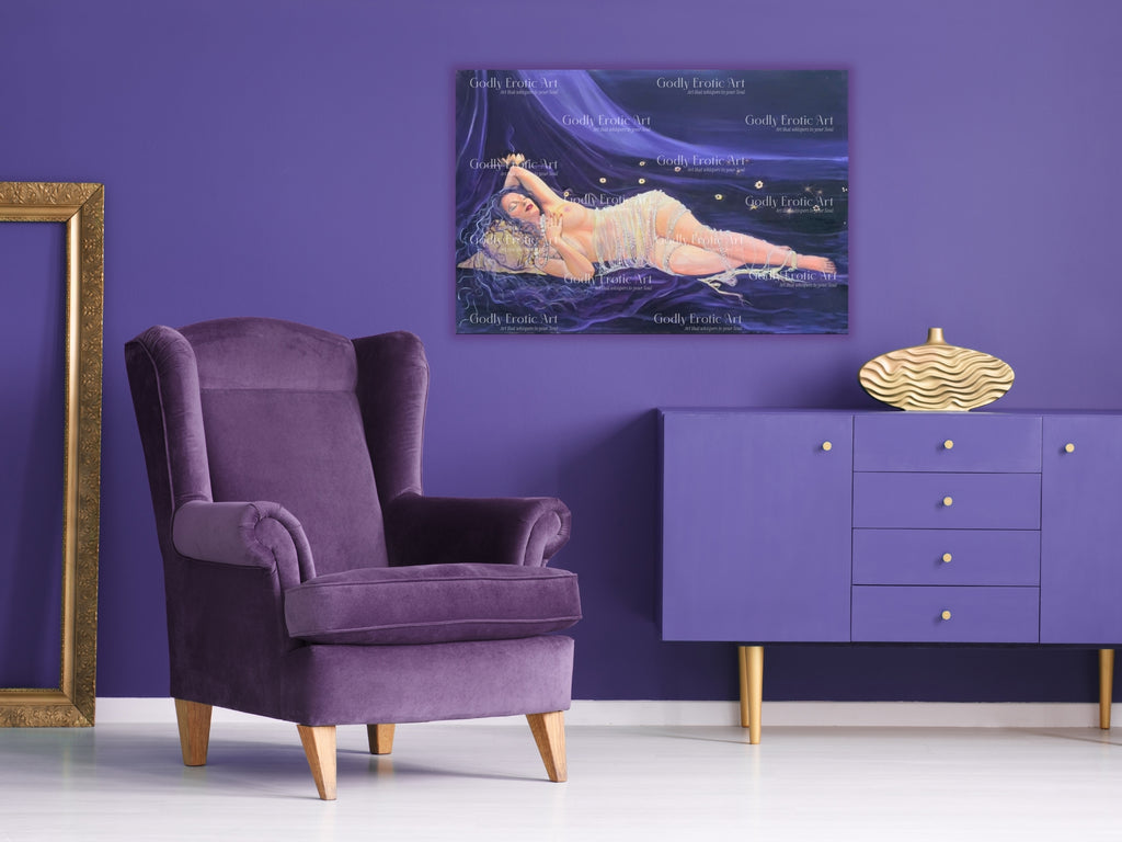 Sagittarius Goddess print on canvas