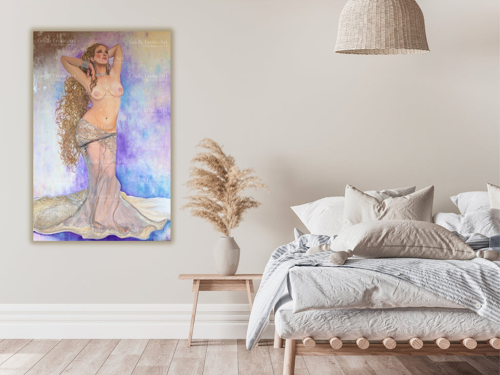 Cancer Goddess, print on canvas