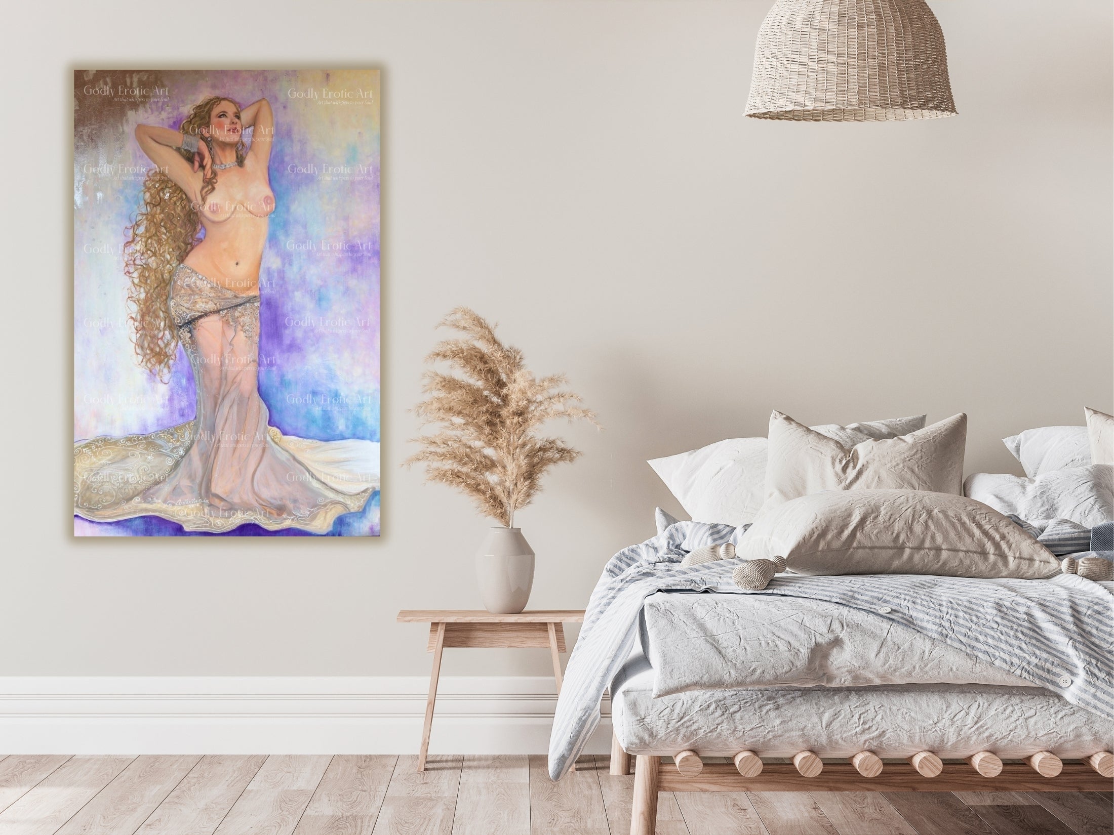 Cancer Goddess, print on canvas