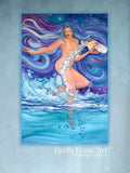 Aquarius, original oil on canvas 80x 120 cm