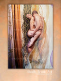 "The purity of eternal surrender in the absolute embrace of Supreme Love"  80x 120 cm
