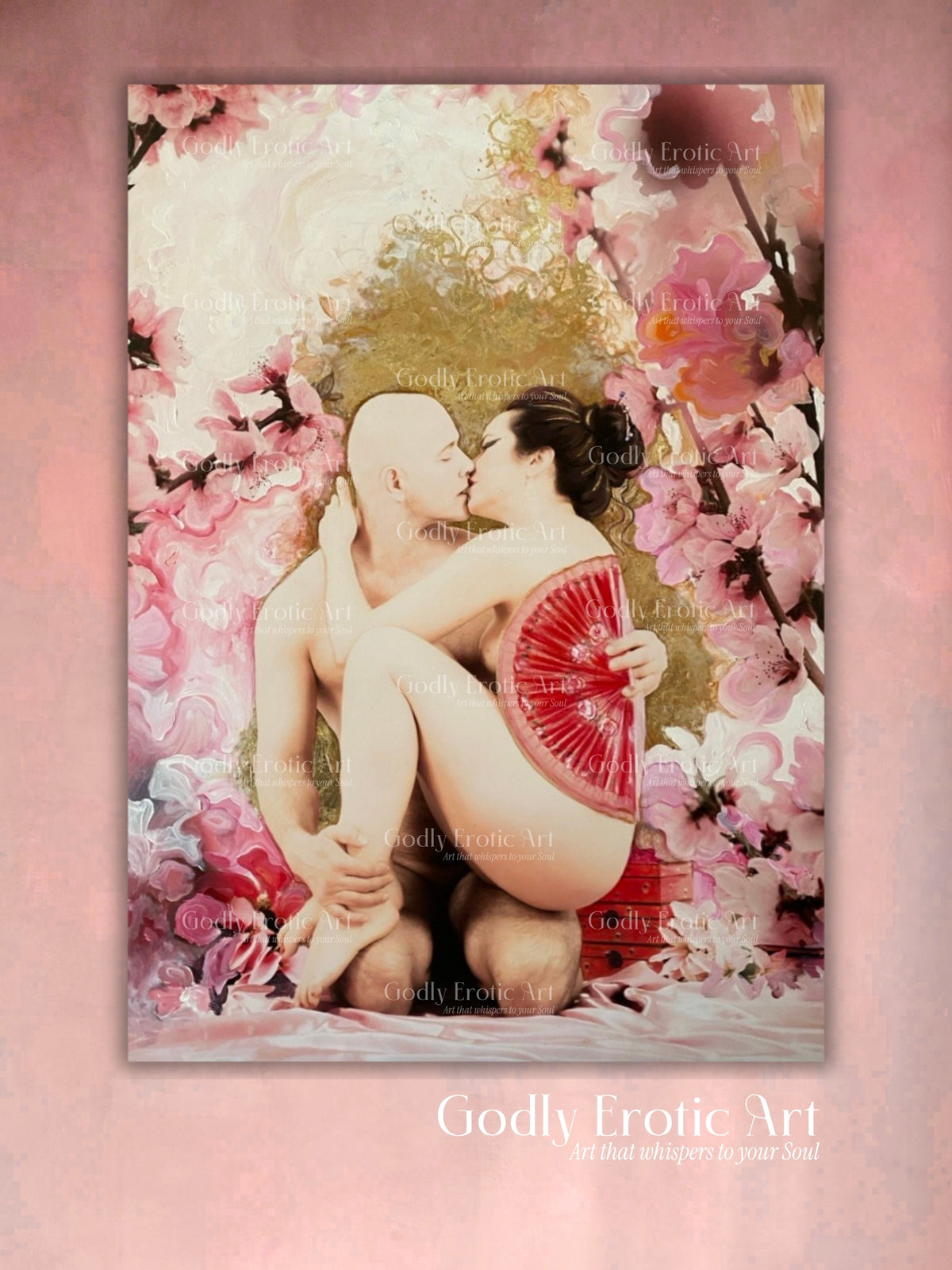 "The blossoming of the lovely dawn of Pure Eros" 80x 120 cm