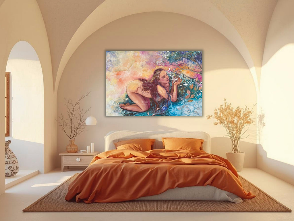 Capricorn nature, original oil on canvas