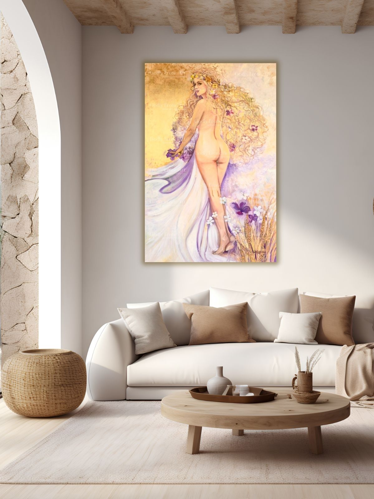 Virgo Nature , original oil on canvas 80x 120 cm