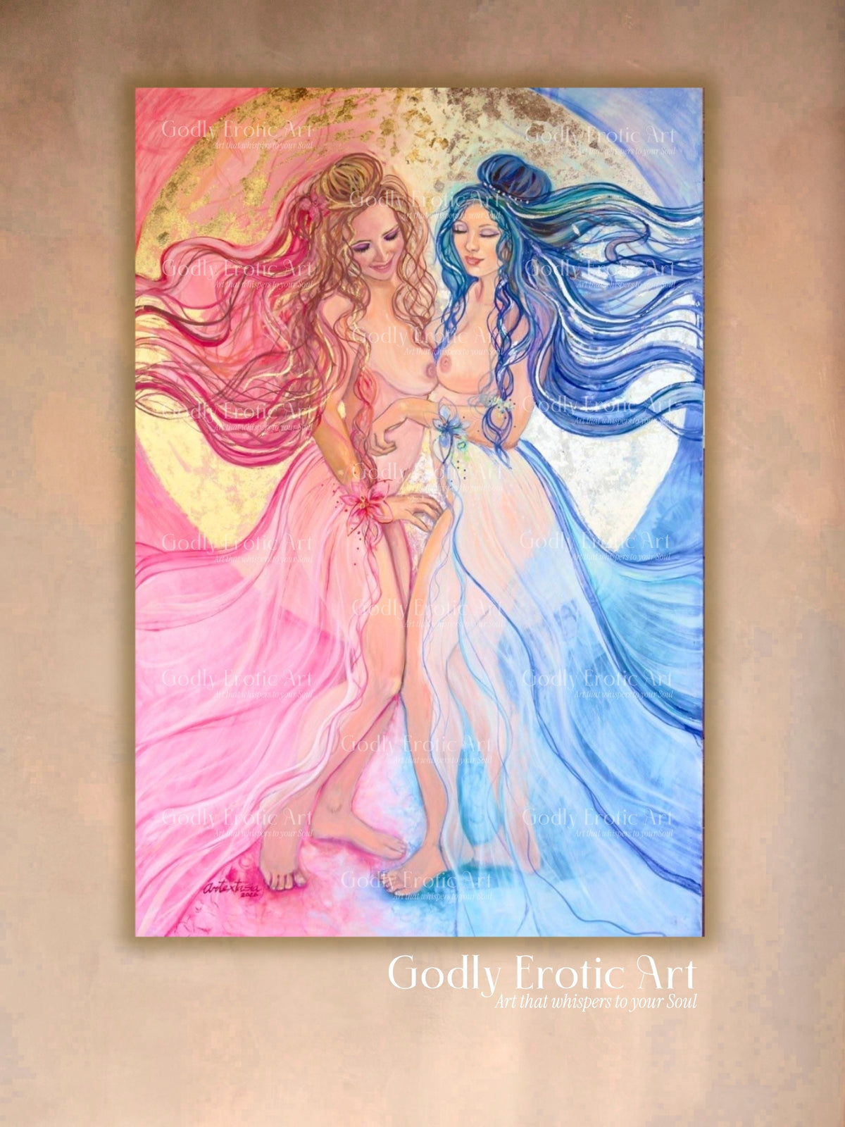 Gemini, print on canvas