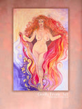Leo Goddess Print on canvas