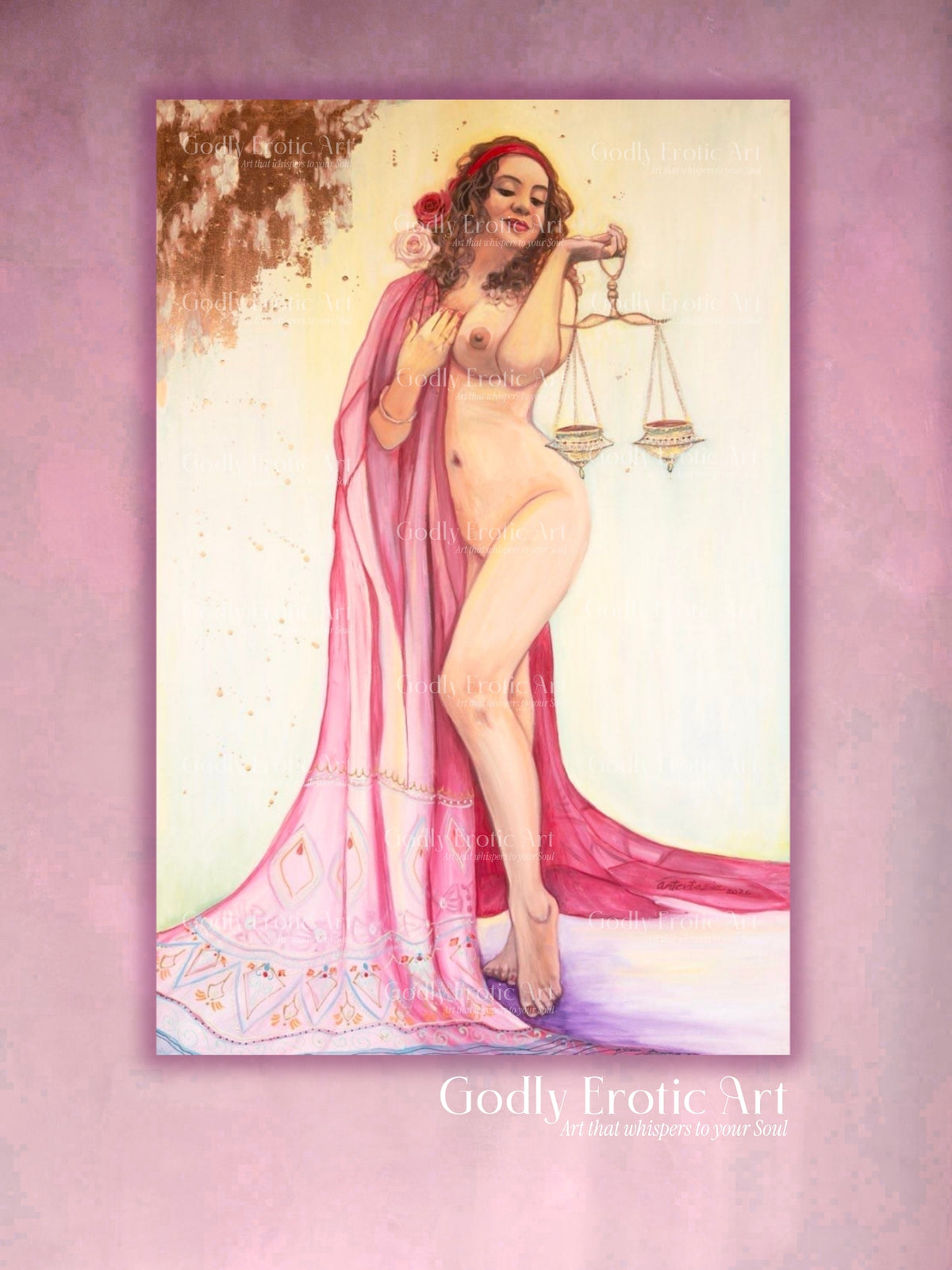 Libra , print on canvas