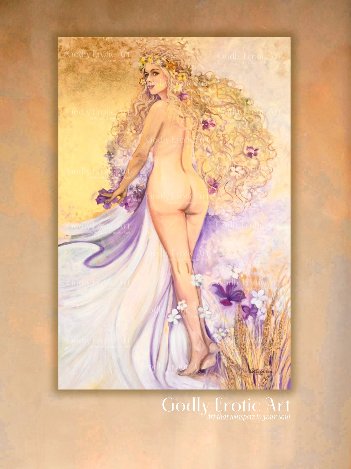 Virgo Nature, print on canvas